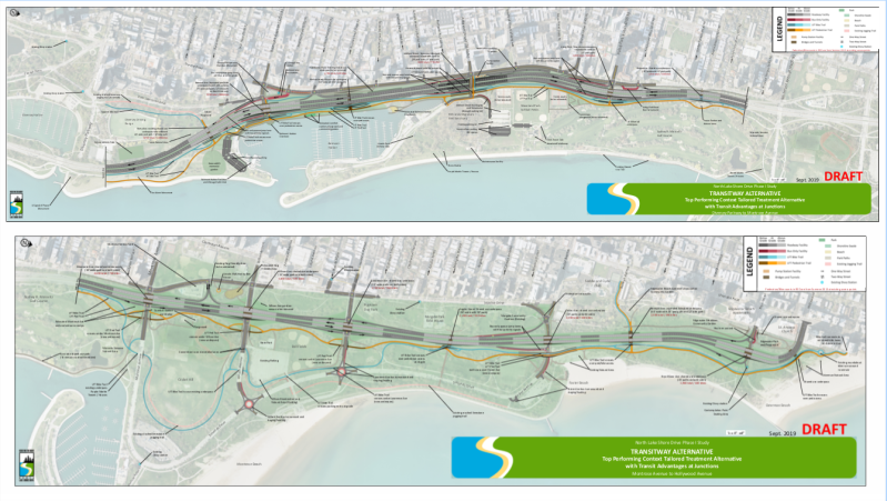Overview of the drive from Diversey to Hollywood.