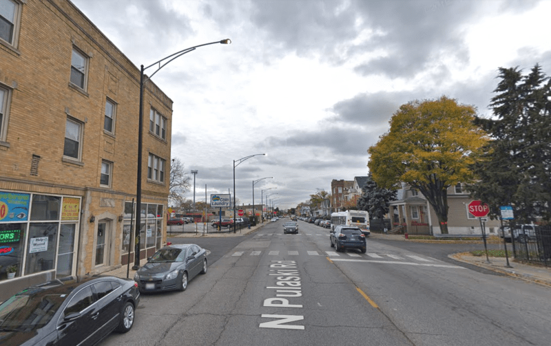 The intersection of Dickens and Pulaski. Image: Google Maps