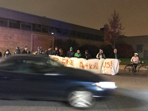 Last night's vigil. Photo: John Greenfield