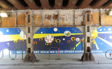 A mural in Rogers Park. Photo: Jeff Zoline