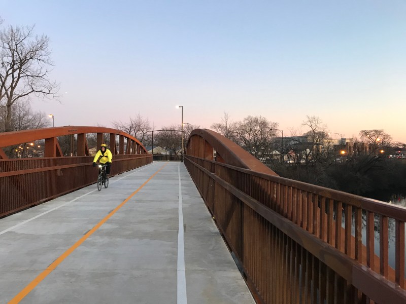 The Lincoln Village Bridge, aka the Stone Free Bridge. Photo: John Greenfield