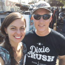 Lindsey Lagestee with a fan. Photo via GoFundMe