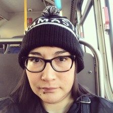 The author on the 741 Pace bus.