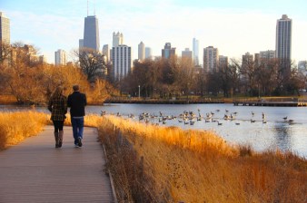 Walking in Lincoln Park. Photo: Michelle Stenzel