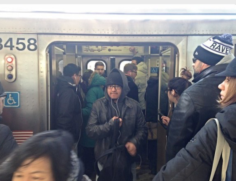 During the pandemic, we need to avoid crowding trains and buses. Photo: John Greenfield