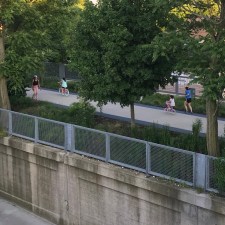 Although the Bloomingdale Trail isn't open yet, people are already using it. Photo: Ariel Parella-Aurelli