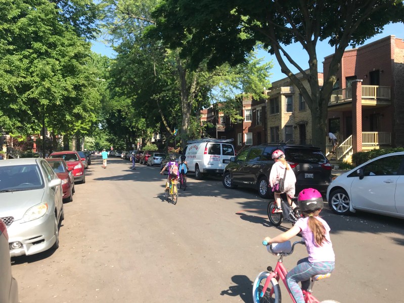 The Leland Avenue Slow Street. Photo: John Greenfield