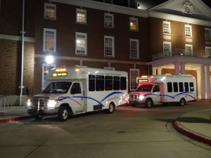 Minibuses operating on SafeRides, an overnight demand-responsive service operated by the Champaign-Urbana Mass Transit District in Champaign-Urbana. Photo: Wikipedia