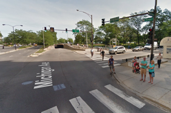 The intersection of Oak and Michigan. Image: Google Maps