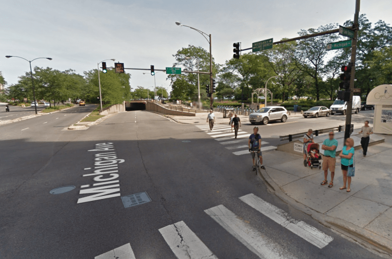 The intersection of Oak and Michigan. Image: Google Maps