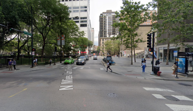 Seneca Park, the MCA, and a line of drivers. Image: Google Maps