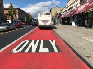 A bus lane in New York. Photo: Dave Colon