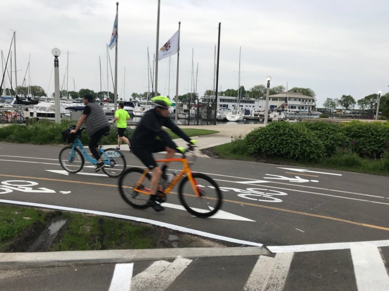The 3100 block of the Lakefront Trail. Photo: John Greenfield
