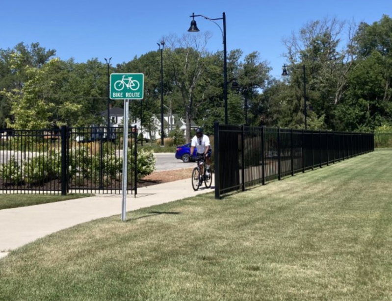 The Pennsy Greenway in Lansing. In general there is a shortage of safe walking and biking infrastructure in the Southland. Photo: South Suburban Mayors and Managers Association