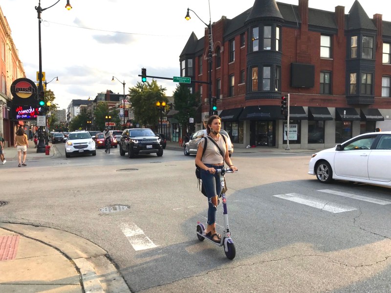 Broadway in Lakeview appears to have lots of scooter traffic. Photo: John Greenfield