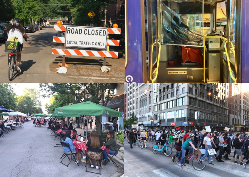 This has been anything but a typical year for covering transportation and livable streets issues in Chicago. Photos: John Greenfield, Pace