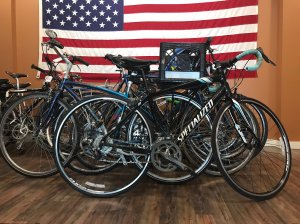 Recovered bikes at the 35th Ward office. Photo: Ariel Parella Aureli