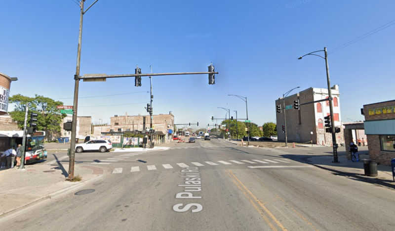 Pulaski and 5th, looking north. Image: Google Maps