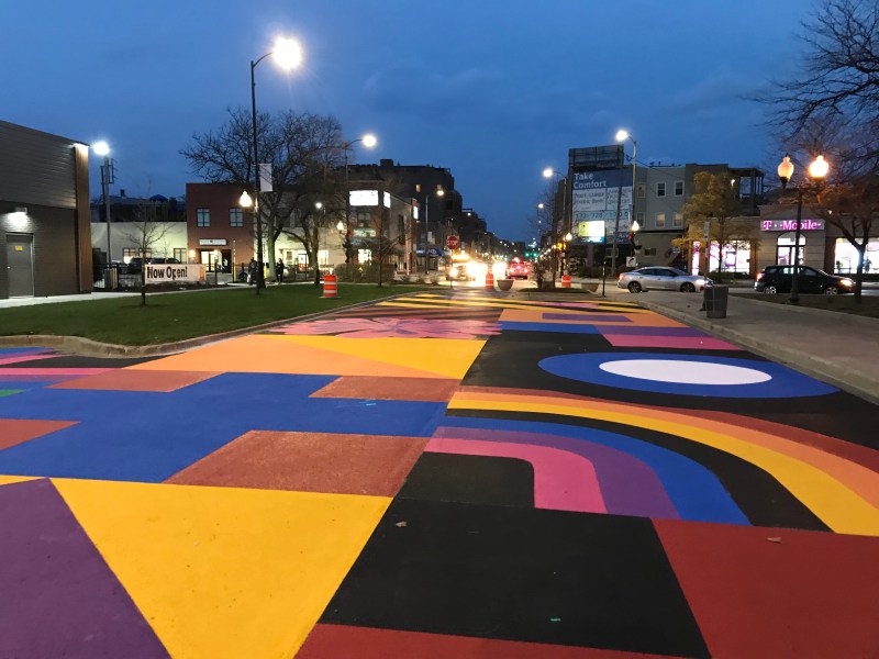 The partially completed Ainslie Art Mall. Photo: John Greenfield