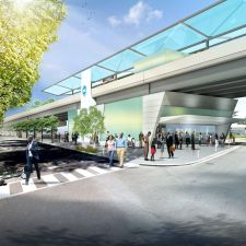 Rendering of the upcoming 103rd Street station.
