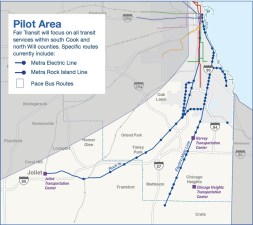 The Fair Transit South Cook service area. Image: Cook County