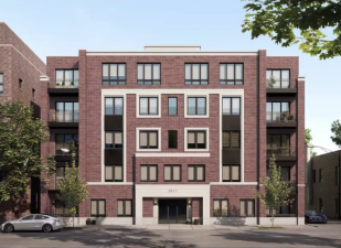 Rendering of the new building.