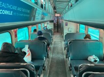 Onboard a Union Pacific North line train today. Photo: John Greenfield