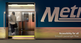 The new coaches will have level boarding. Rendering by Alstom.