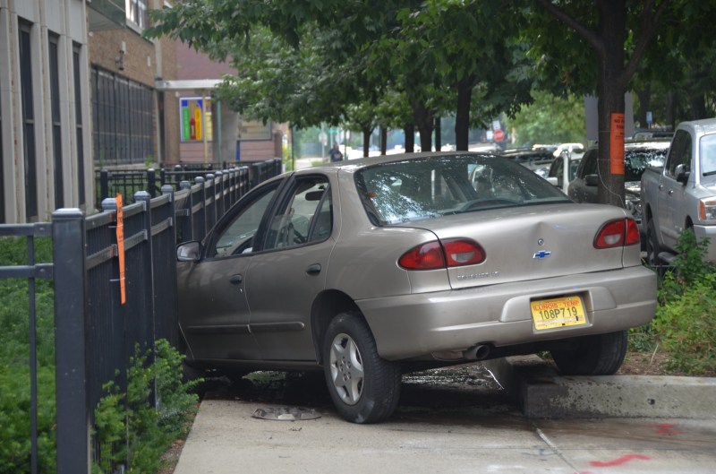 The aftermath of a crash in Woodlwan. Photo: Eric Allix Rogers