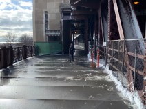 The Lakefront Trail now passes through the bridge house. Photo: CDOT