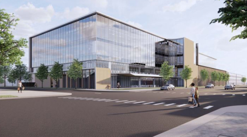 Rendering of the new Northwestern clinic.