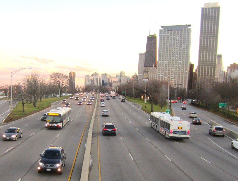 A major increase in federal funding for transit, which currently only gets 25 percent of the infrastructure money driving does, would help level the playing field. Photo: John Greenfield