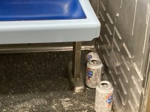 Litter on the Red Line last month. Photo: John Greenfield