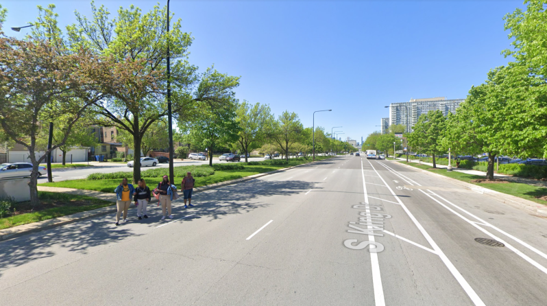 The 3400 block of King Drive, looking north. Image: Google Maps