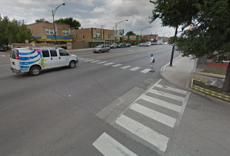 The crash site, looking north. Image: Google Docs