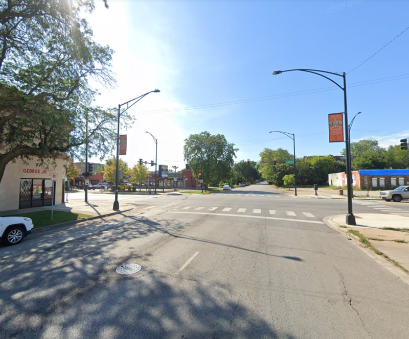 Michigan Avenue and 51st Street, looking south. Image: Google Maps