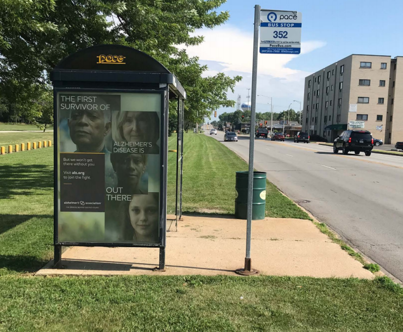 Missing sidewalks make it difficult or impossible for people with disabilities to access bus stops. Photo via MPC