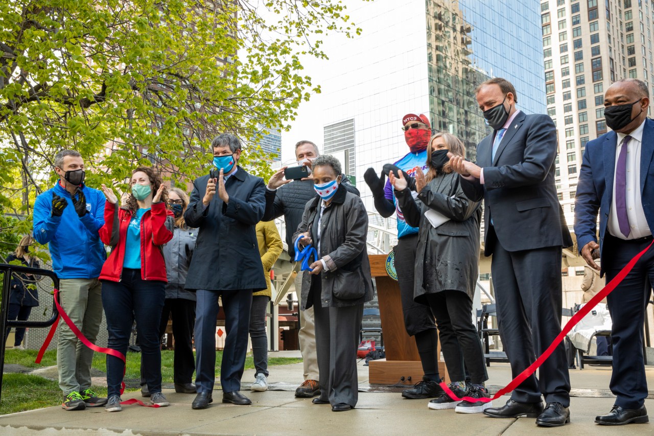 © 2021 City of Chicago. These photographs are made available by the City of Chicago only for purchase and personal use by the subject(s) depicted in the photograph(s). The photograph(s) may not be manipulated and/or altered in any way. The photographs may not be used in commercial or political materials, advertisements, e-mails, products, promotions, or in any other medium or form(s) of presentation, that suggest approval, affiliation, and/or endorsement of or by the City of Chicago or of or by the Mayor of the City of Chicago. Photos by Heidi Zeiger.