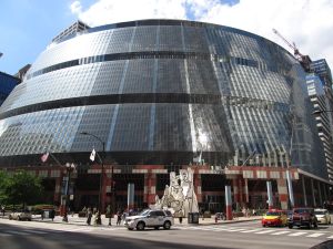 Helmut Jahn's Thompson Center, the start and endpoint of our self-guided bike tour of his works. Photo: John Greenfield
