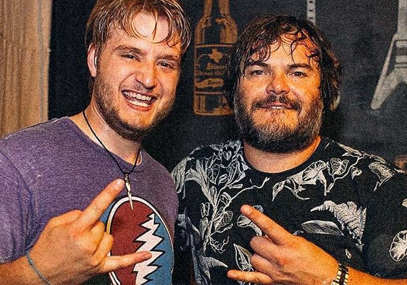 Kevin Clark with "School of Rock" costar Jack Black.