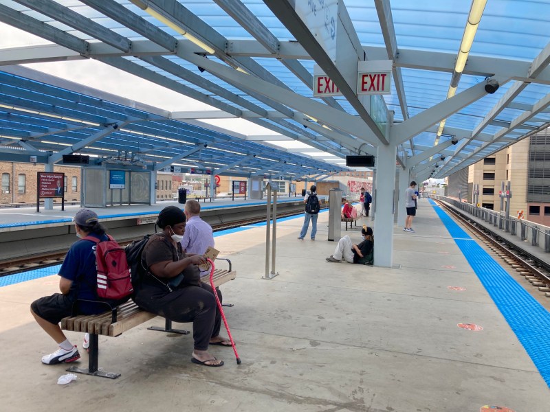 The Wilson Red Line platform. Photo: John Greenfield
