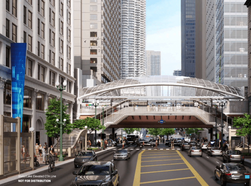 A new elevator just south of Lake Street will make it easier to transfer between the Loop 'L' lines and the Red Line subway.