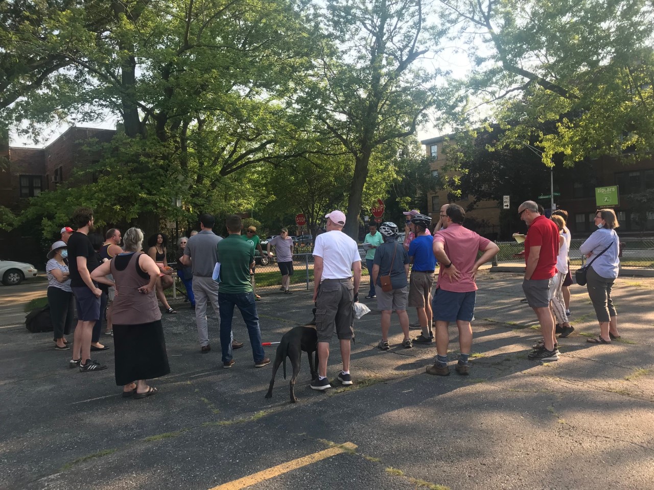 Tuesday's meeting. Photo: Jonathan Roth.