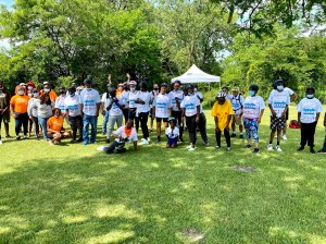 The ride stops in Baubien Woods. Photo: Dave Simmons