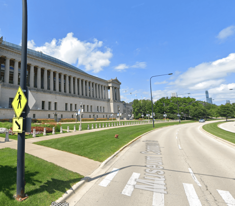 The 1400 block of South Museum Campus Drive. Image: Google Maps