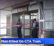 Police at the Garfield Red Line station on Thursday. Image: CBS Chicago