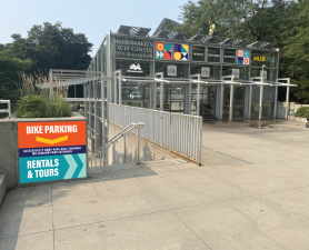 The Millennium Park bike station, now called Hub 312. Photo: Hub 312