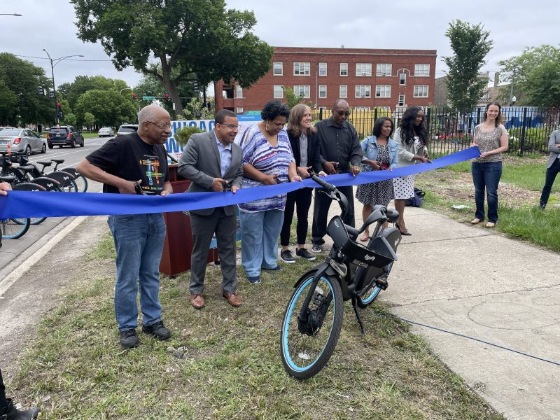 City officials and community leaders celebrated the launch of this year's West Side expansion at an event in North Lawndale in July. Photo: Cameron Bolton