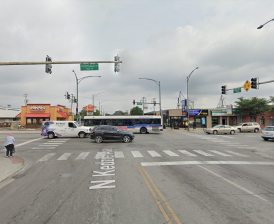 Chicago and Kedzie, looking north. Image: Google Maps