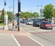 The 4900 block of North Milwaukee, where Friday's victim was struck. Image: Google Maps